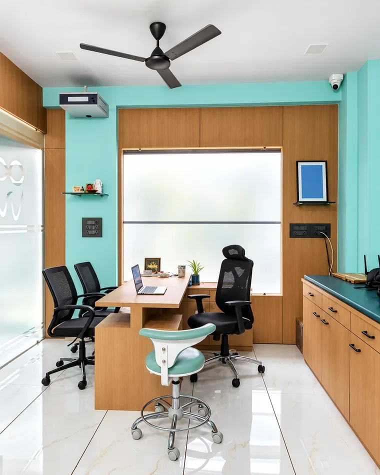 The consultation room at Sayan, where treatment is explained before it begins